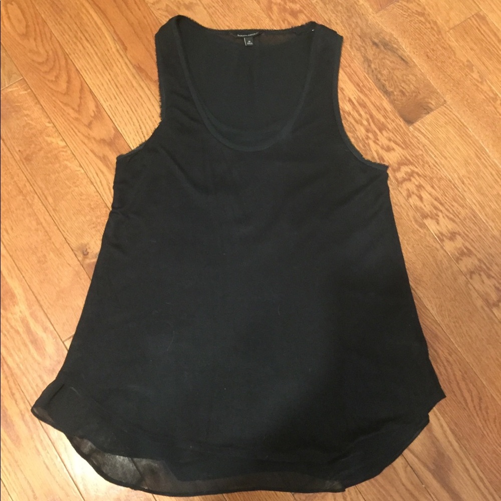 Banana Republic Double Layer Black Tank